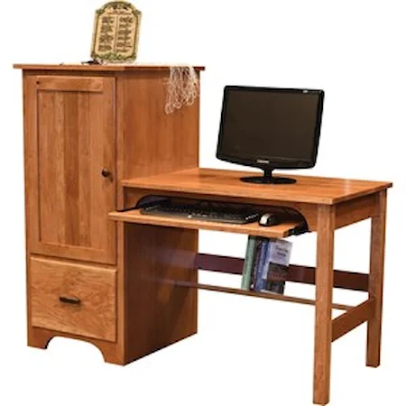 Casual Solid Wood Computer Desk